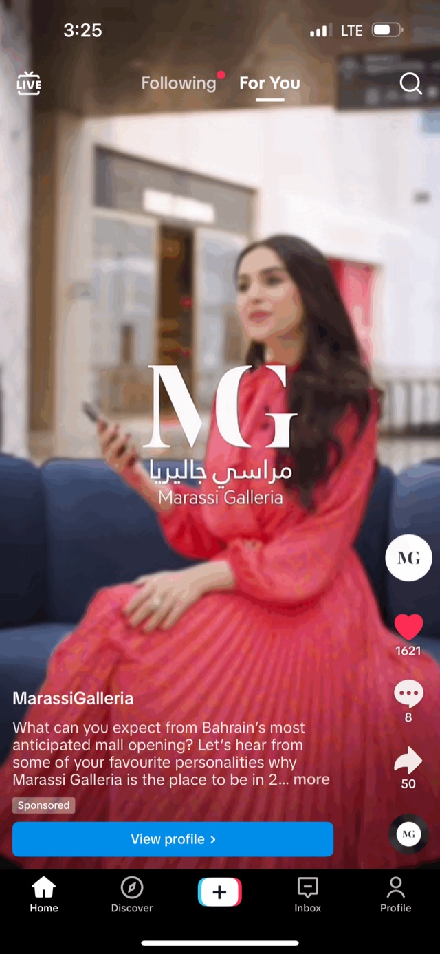 Marassi Galleria TikTok influencer campaign ad