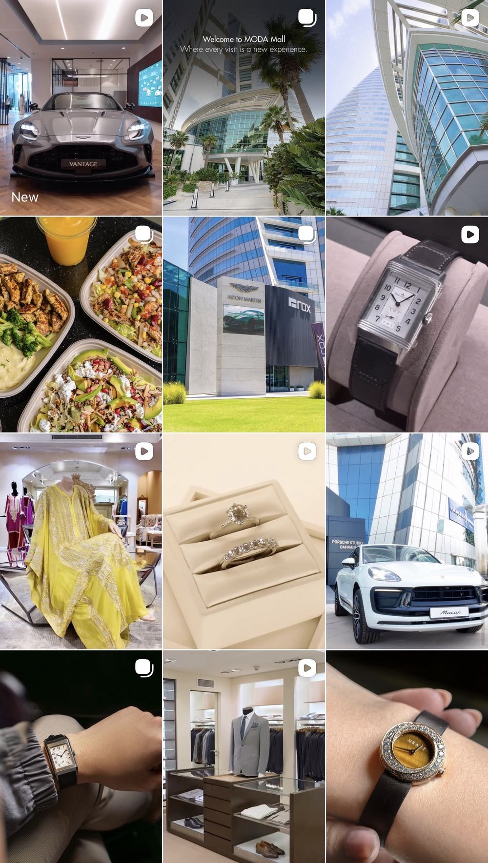 MODA Mall Instagram grid, managed by GOamplify